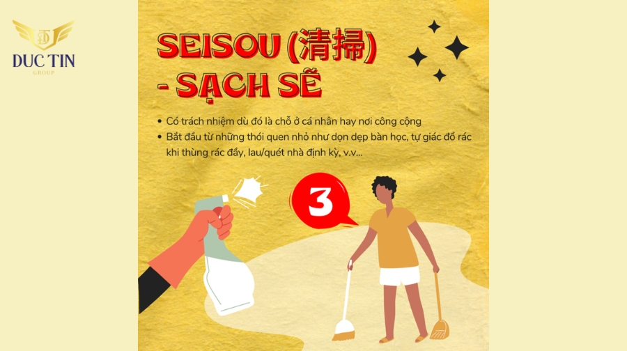 Seiso - Vệ sinh giúp môi trường làm việc được sạch sẽ